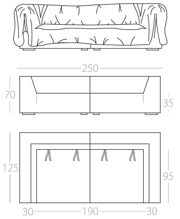 Sophisticated Living Sofas Loungesofa Solid Wave 15